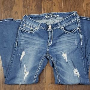 Plus Size Distressed Jeans